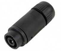 Switchcraft HPCI4F кабельный разъем Speakon Inline: 4-контактный, прямой, чёрный