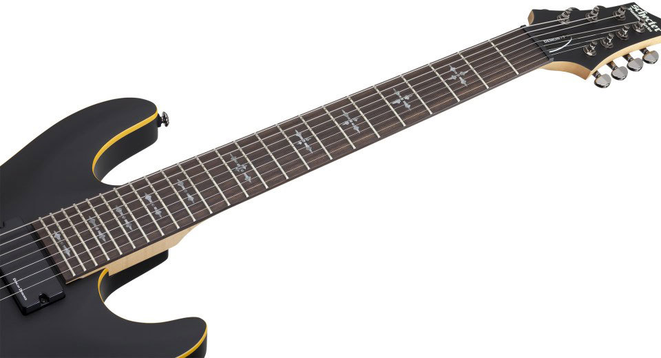 Schecter Demon-7 ABSN гитара электрическая, 7 струн, цвет состаренный черный