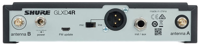 Shure GLXD14RE/SM35 рэковая цифровая радиосистема GLXD Advanced с головным микрофоном SM35, 2.4 ГГц
