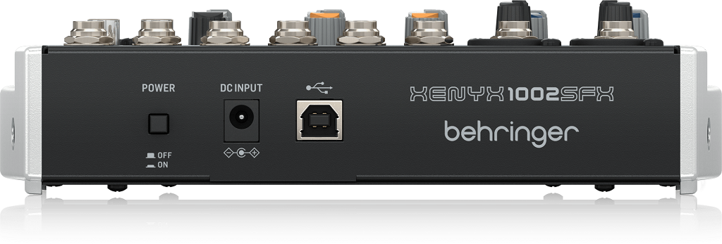 Behringer Xenyx 1002SFX аналоговый микшер, 10 каналов, 2 мик.+ 4 стерео, USB, процессор эффектов
