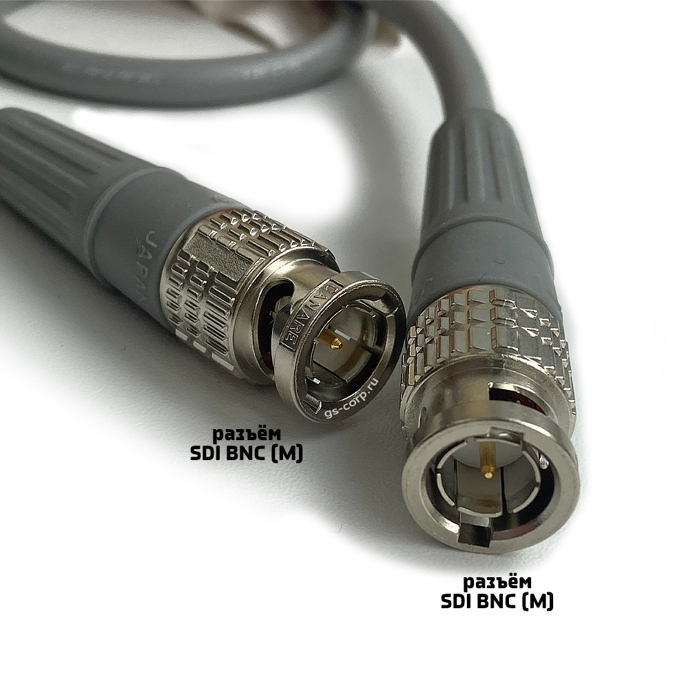 GS-Pro 12G SDI BNC-BNC (grey) мобильный/сценический кабель, длина 0,5 метра, цвет серый