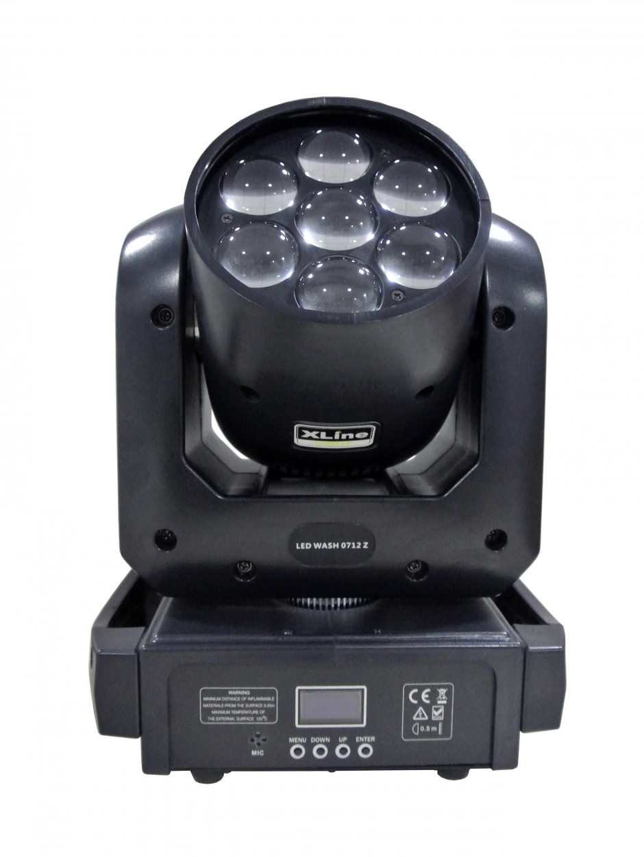 XLine Light LED Wash 0712 Z световой прибор полного вращения, 7 RGBW светодиодов мощностью 12 Вт