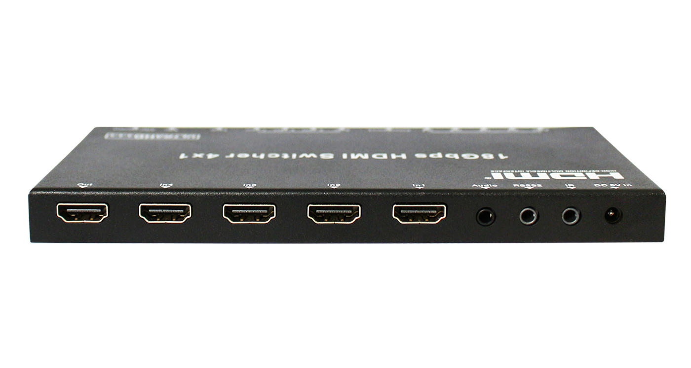 Prestel SW-H41A коммутатор HDMI 2.0 4:1 с де-эмбедером, автокомутацией и ARC