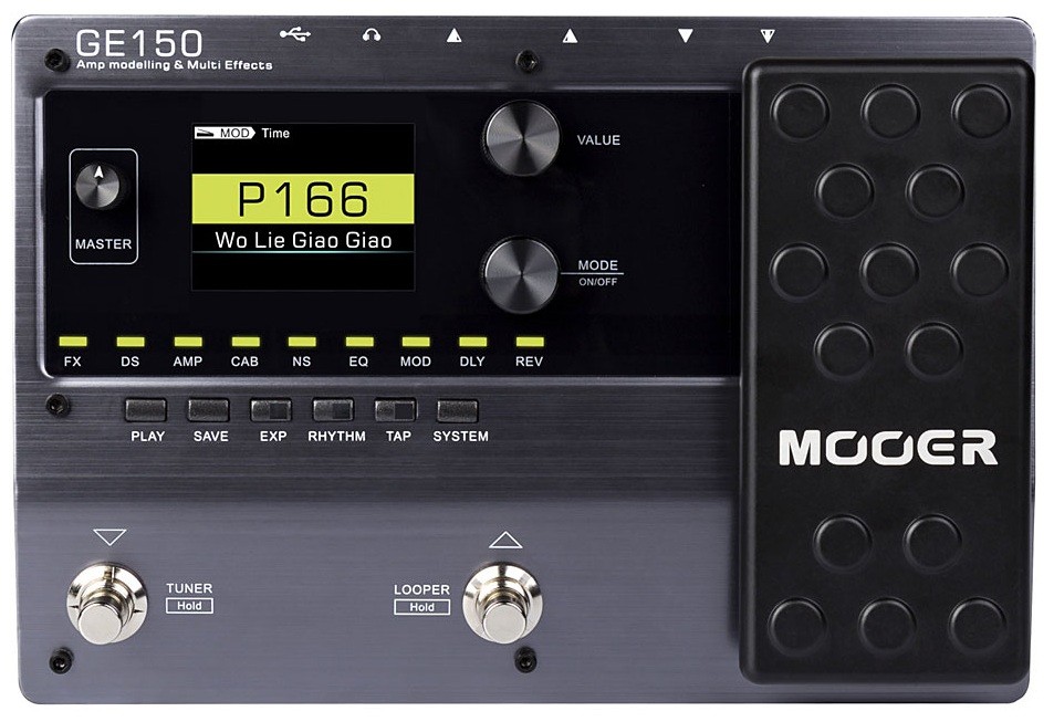 Mooer GE150  гитарный процессор эффектов с педалью экспрессии