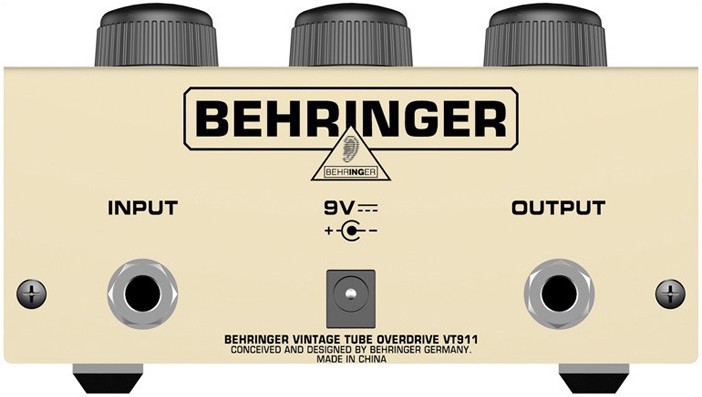 Behringer VT911 Vintage Tube Overdrive ламповая педаль эффектов