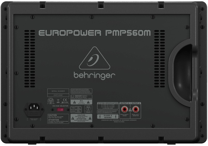 Behringer PMP560M  микшер с усилителем, 500 Вт, 6 каналов