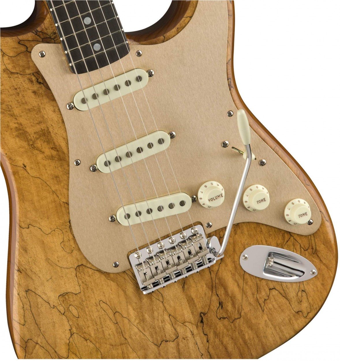 Fender 2018 Artisan Spalted Maple Stratocaster® электрогитара с кейсом, цвет натуральный фигурный клен