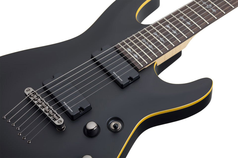 Schecter Demon-7 ABSN гитара электрическая, 7 струн, цвет состаренный черный