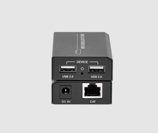 AVCLINK UT-50D комплект передатчик и приемник сигнала USB 2.0 по витой паре. Вход/Выход передатчика: 1 x USB B/1 x RJ45. Вход/Выход приемника: 1 x RJ45/2 x USB A. Максимальное расстояние: 50 м. Категория кабеля: Cat5e/Cat 6.  Поддержка POC. Рекомендо