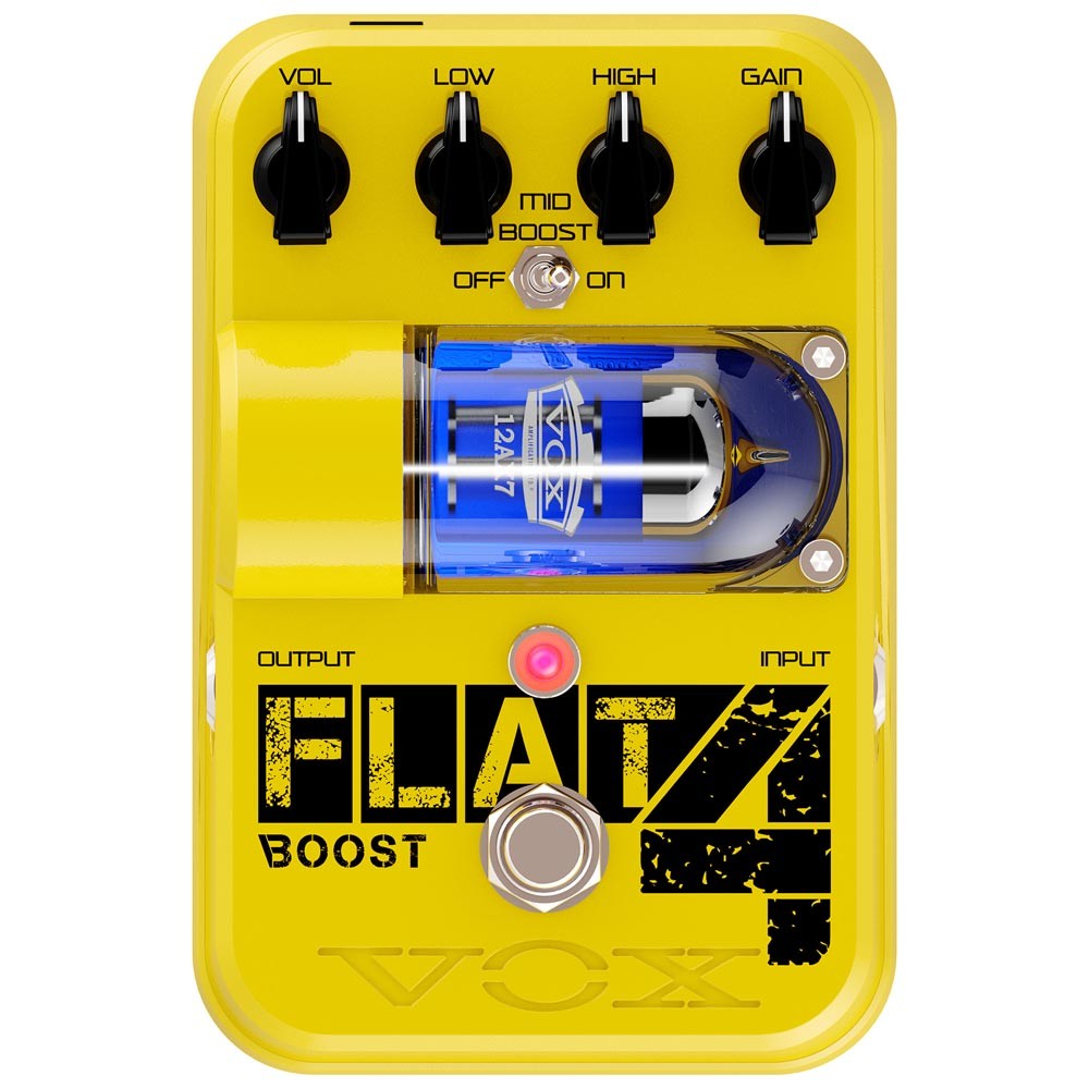Vox TG1-FL4BT Flat 4 Boost Ламповая педаль бустер эффектов для электрогитары 