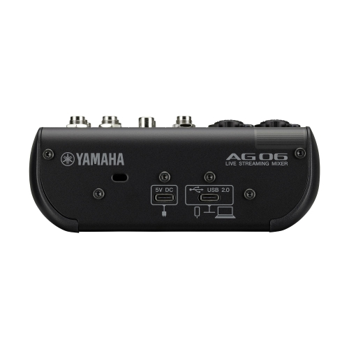 Yamaha AG06MK2 Black микшер 6-канальный для потокового вещания с аудиоинтерфейсом USB, черный