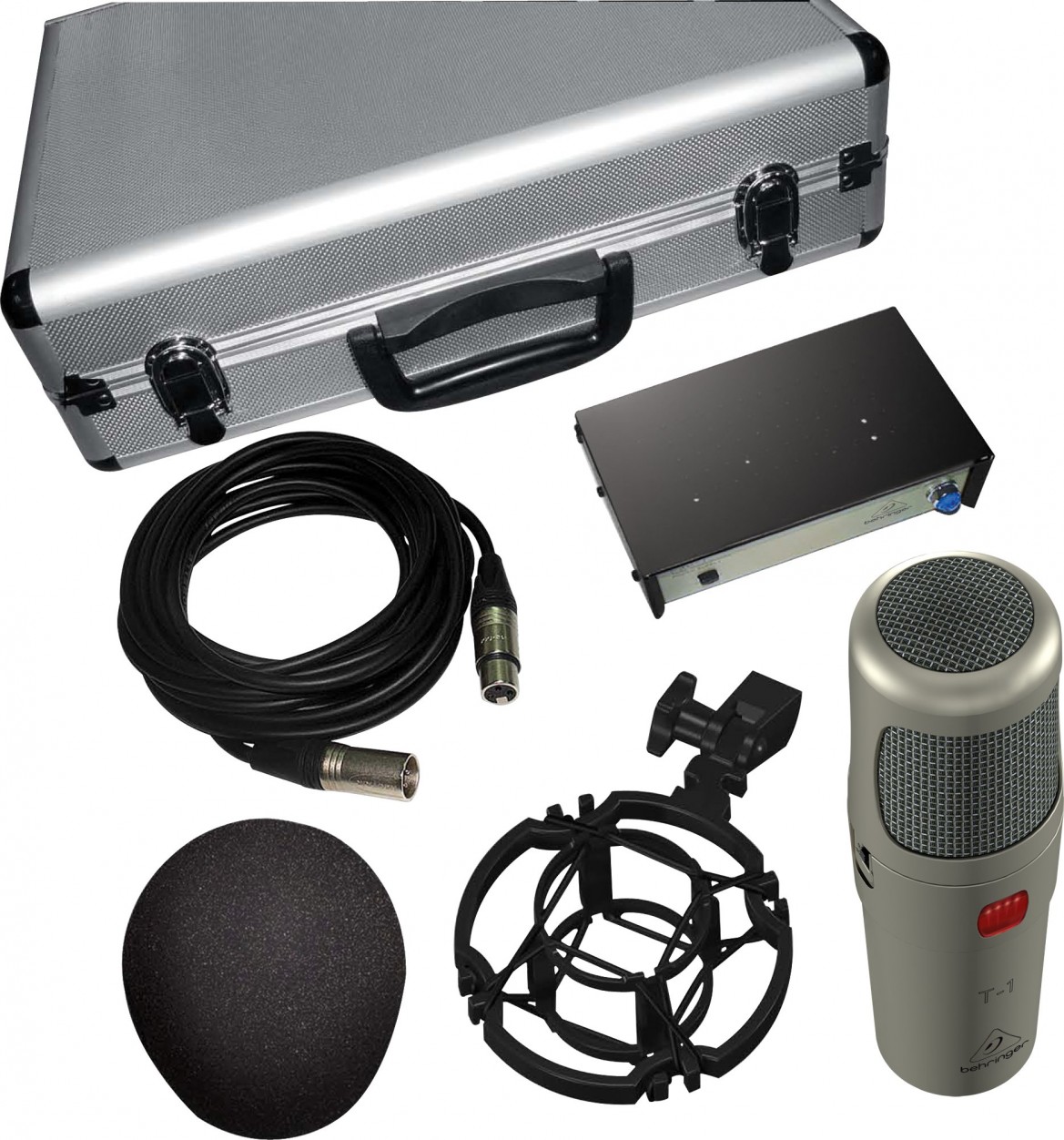Behringer T-1 Studio Condenser Microphone ламповый студийный конденсаторный микрофон