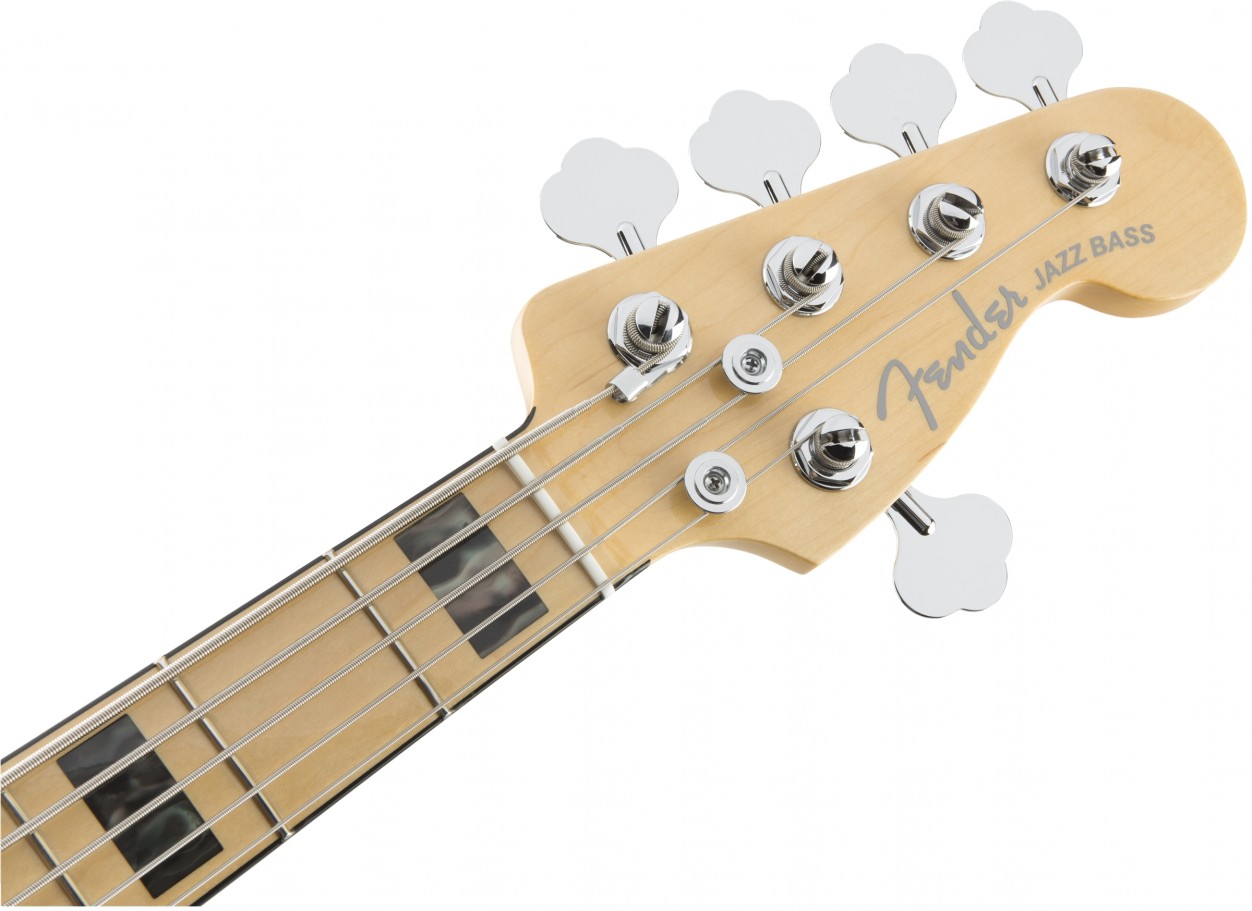 Fender American Elite Jazz Bass® V Ash Maple Fingerboard Tobacco Sunburst бас-гитара 5-струнная, цвет натуральный