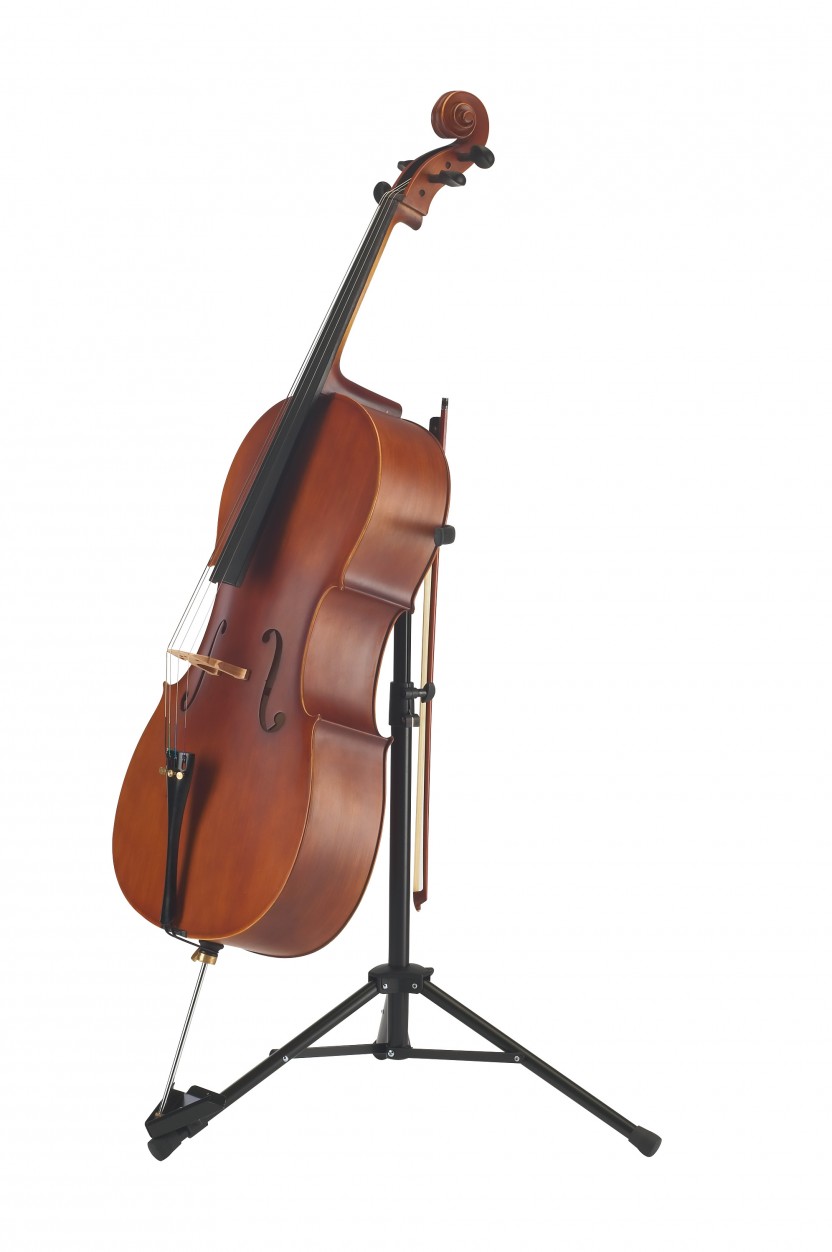 K&M 14110-011-55 концертная стойка для виолончели, цвет черный