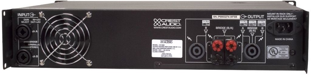 Crest Audio CC1800 усилитель мощности