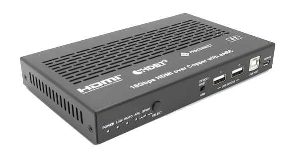 Prestel EHD3-4K100LU комплект передачи HDMI 4K60, USB 2.0, LAN, IR, RS232 по HDBaseT 3.0 до 100 метров