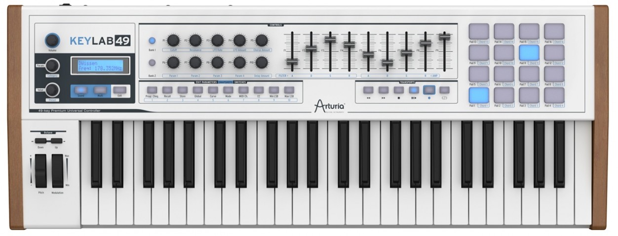 Arturia KeyLab 49 49 клавишная полувзвешенная динамическая MIDI клавиатура