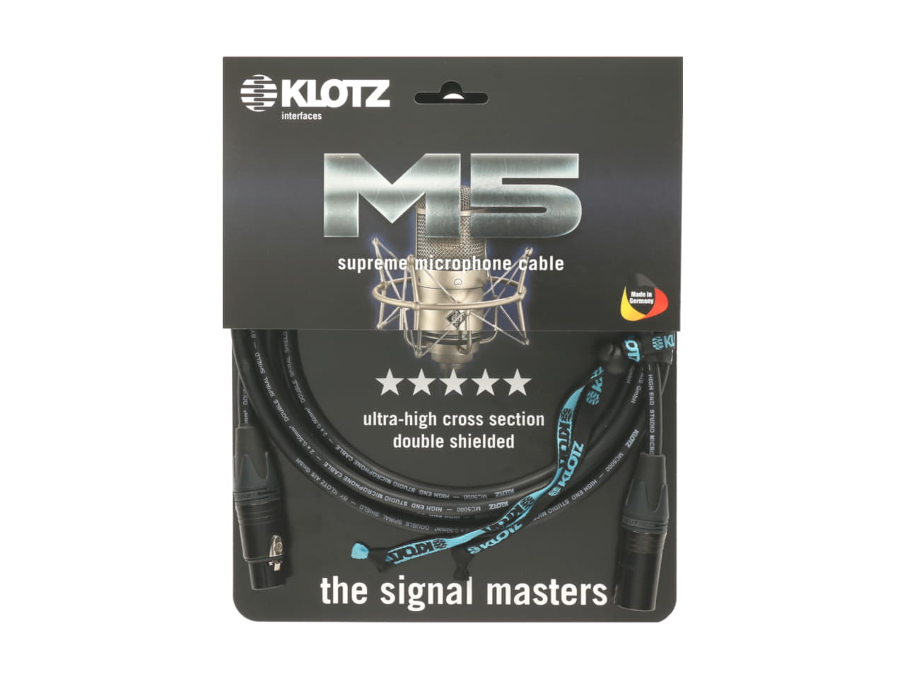 Klotz M5FM05  микрофонный кабель, металл, 5 метров