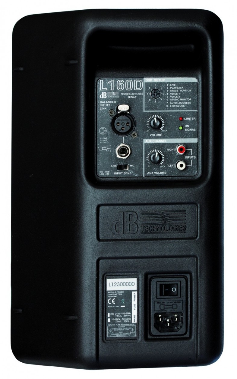 DB Technologies L160D компактная активная акустическая ситсема, 2 полосы 160 Вт
