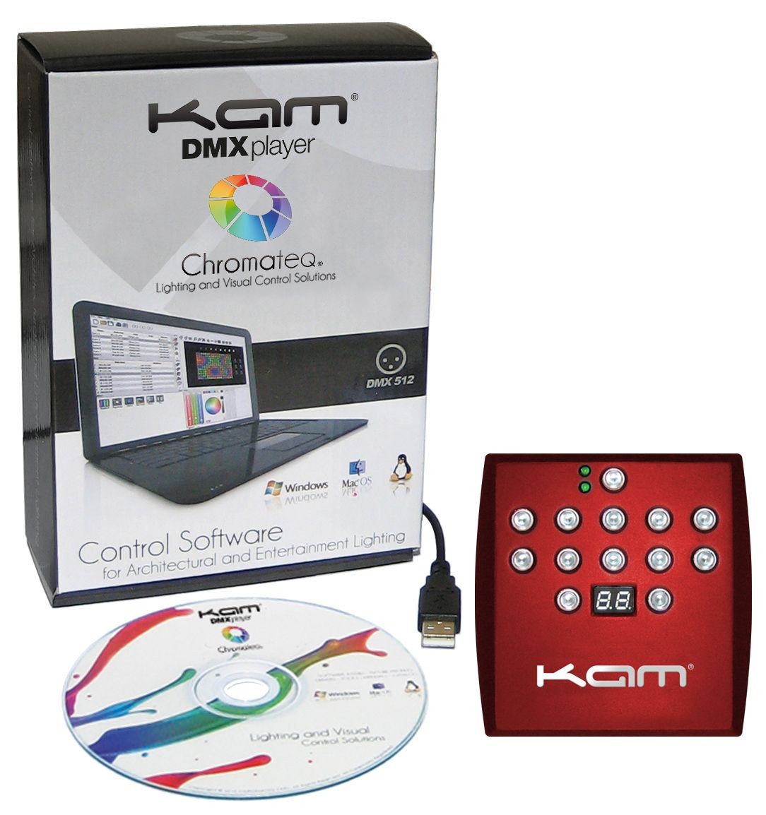 KAM DMX Player интерфейс и софт для MAC и PC