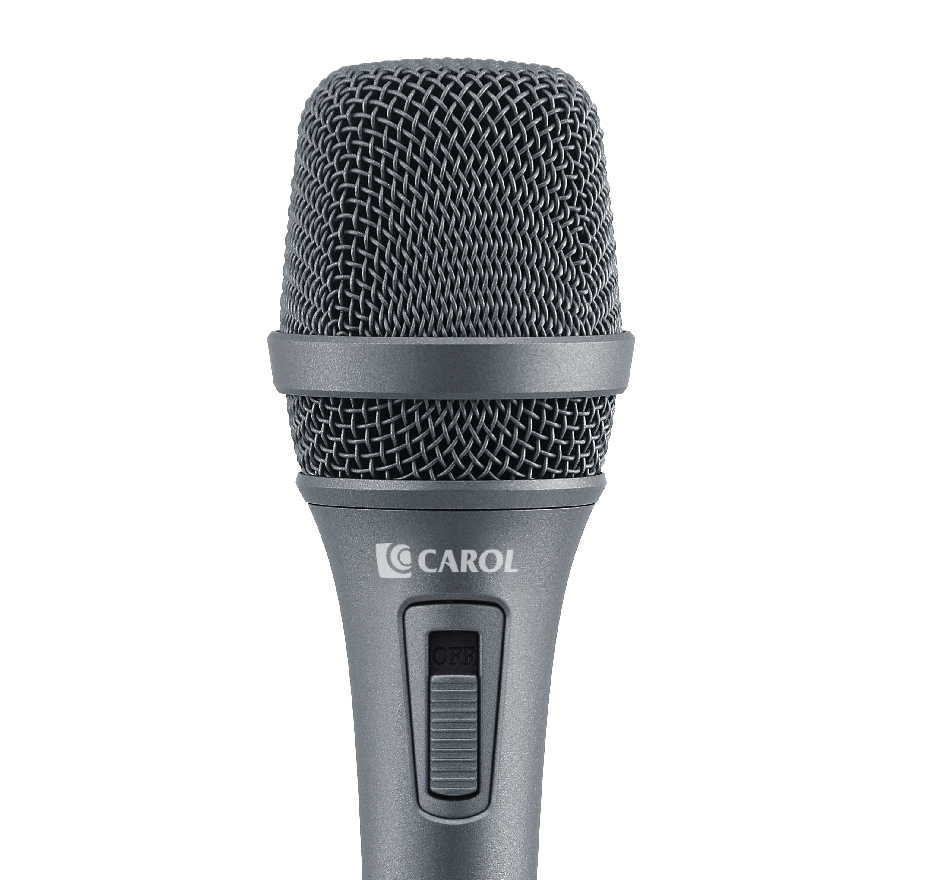 Carol AC-900S Silver  микрофон вокальный c выключателем
