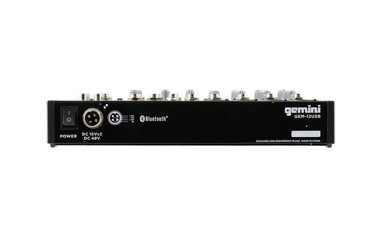 Gemini GEM-12USB  12-ти канальный микшер с Bluetooth