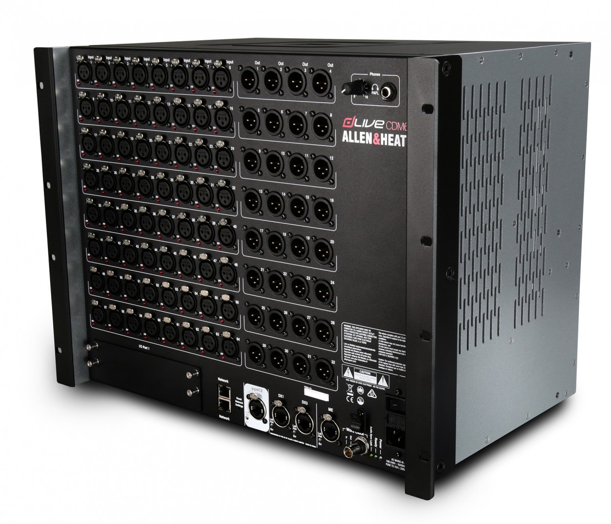 Allen&Heath DLive-CDM64 цифровой микшерный модуль, 64 микрофонных/линейных входа, 32 линейных выхода