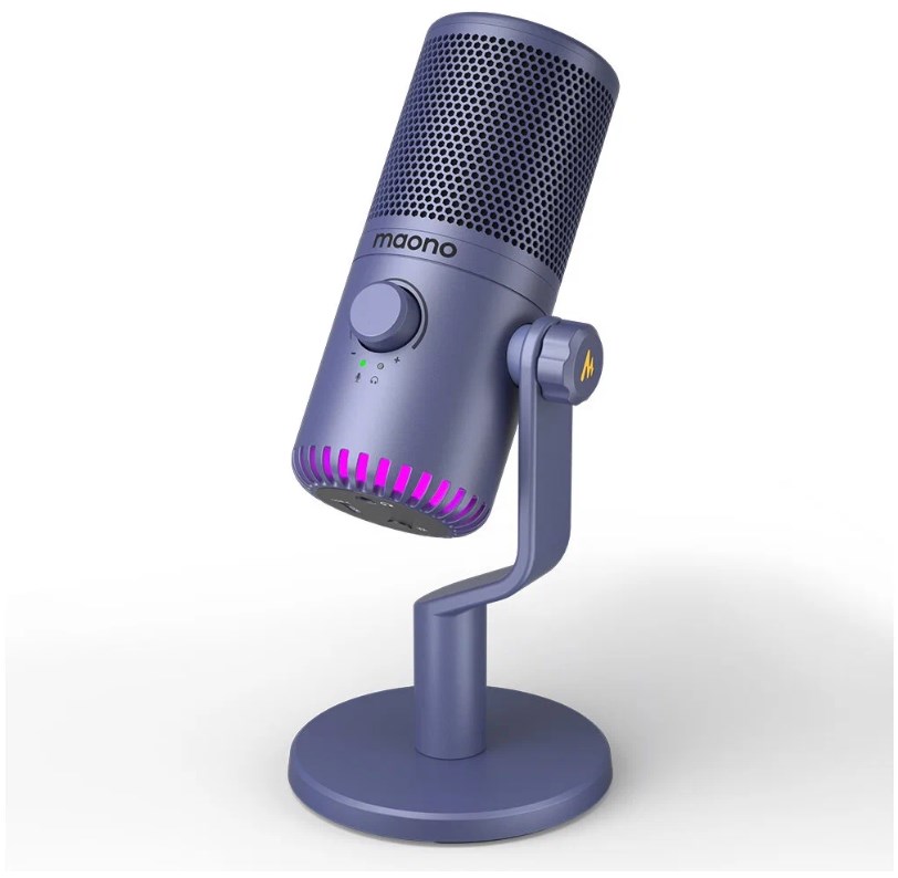 Maono DM30 Purple конденсаторный USB микрофон, 24bit/48kHz, цвет фиолетовый