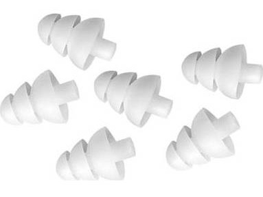 Shure EATFL1-6 резиновые втулки для наушников трёхфланцевые (елочки), белые