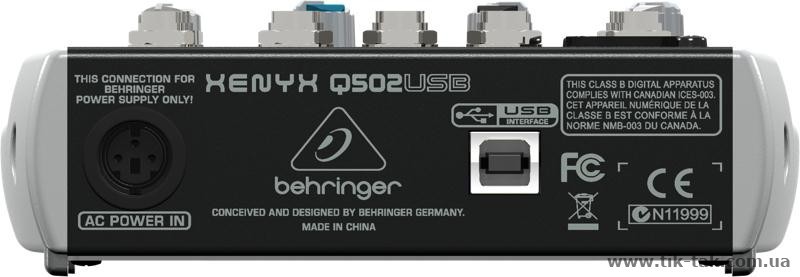 Behringer Xenyx Q502USB микшерный пульт
