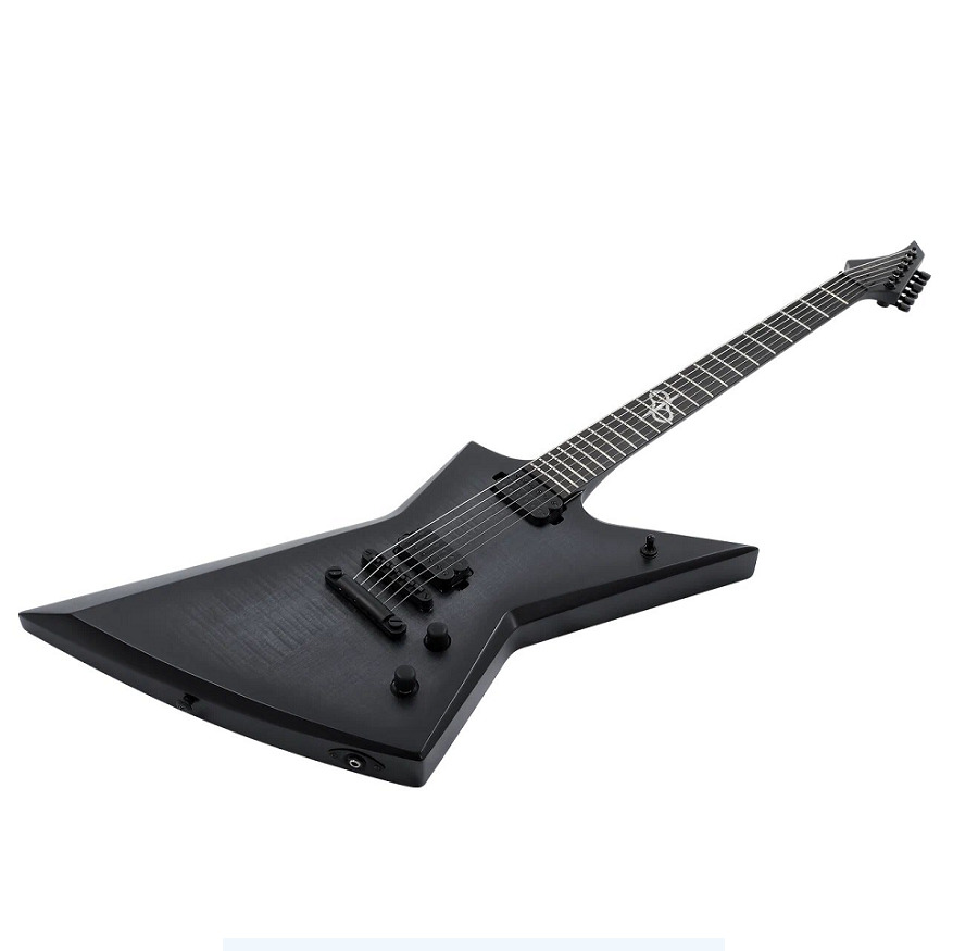 Solar Guitars E2.6FBB-27 Baritone  электрогитара баритон с чехлом, HH, T-o-M, цвет черный берст