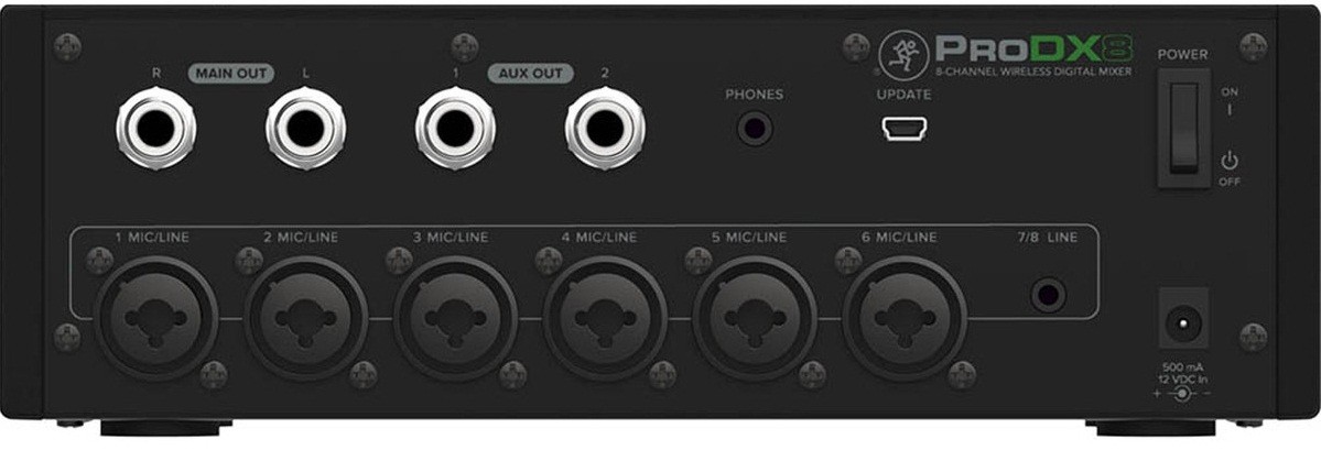Mackie ProDX8 цифровой аудио микшер с Bluetooth управлением, 8 каналов