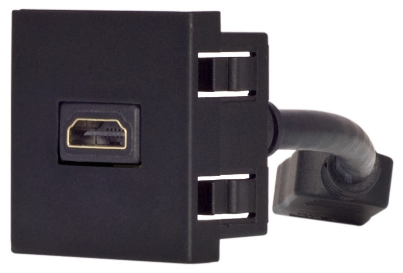 Audac CP45HDM/B панель подключения HDMI стандарта 45 х 45 мм, цвет чёрный