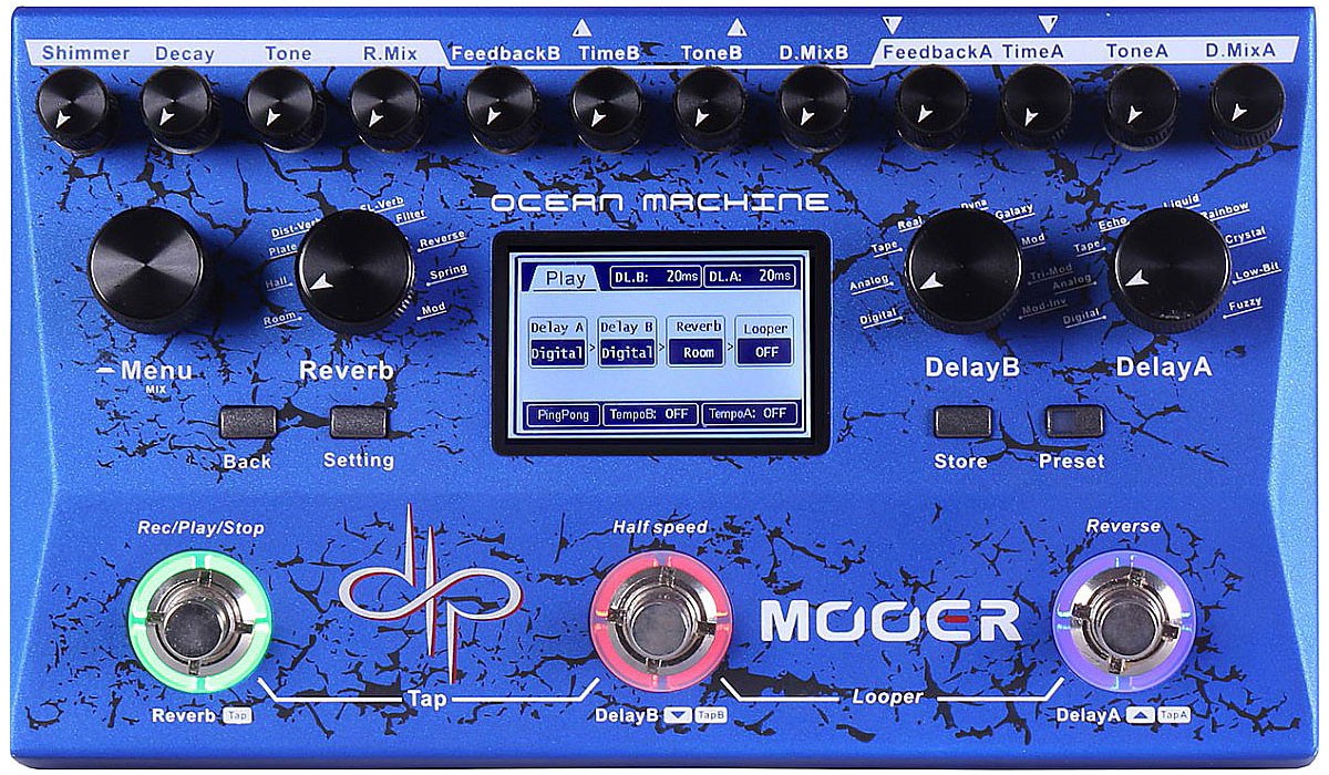 Mooer Ocean Machine станция Delay+Rever+Looper