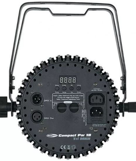 Showtec Compact PAR 18 Tri MKII Black светодиодный прожектор, черный