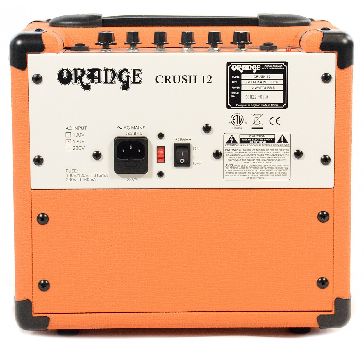 Orange Crush 12 гитарный комбо усилитель, 1 x 6", 12 Вт