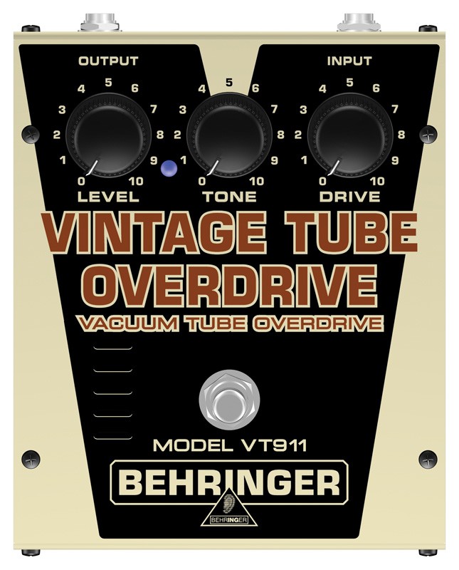 Behringer VT911 Vintage Tube Overdrive ламповая педаль эффектов
