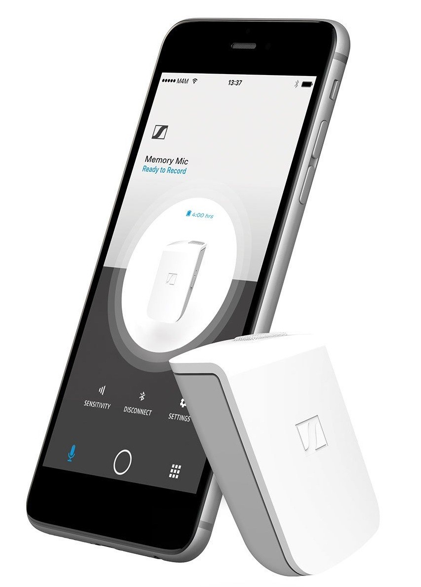 Sennheiser Memory Mic миниатюрный беспроводной микрофон для работы с iOS и Android