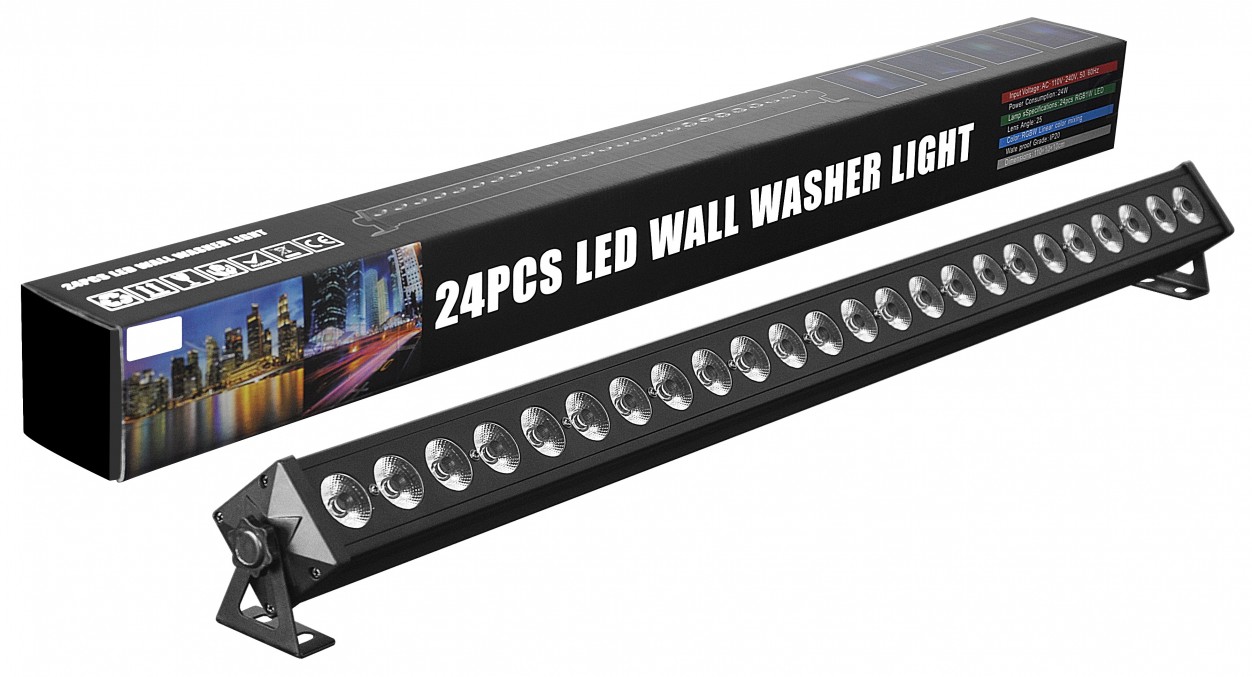 XLine Light LED BAR 2404 светодиодная RGBW панель, 24 х 4 Вт RGBW диода, угол раскрытия луча 35°
