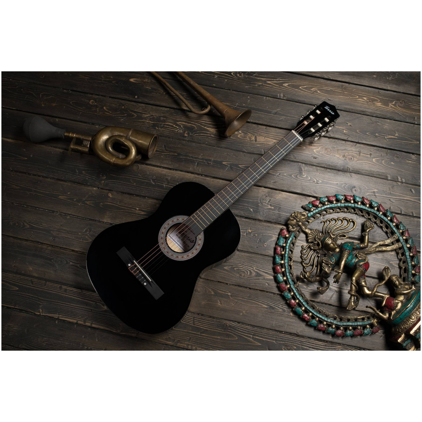 Terris TC-3801A BK гитара классическая 7/8, цвет черный