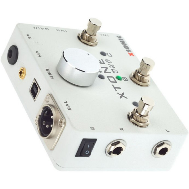XSonic XTone Duo гитарный USB-аудиоинтерфейс с ножным контроллером