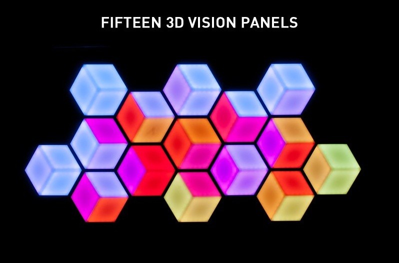 American DJ 3D Vision светодиодная 3D панель эффектов для создания динамического эффекта