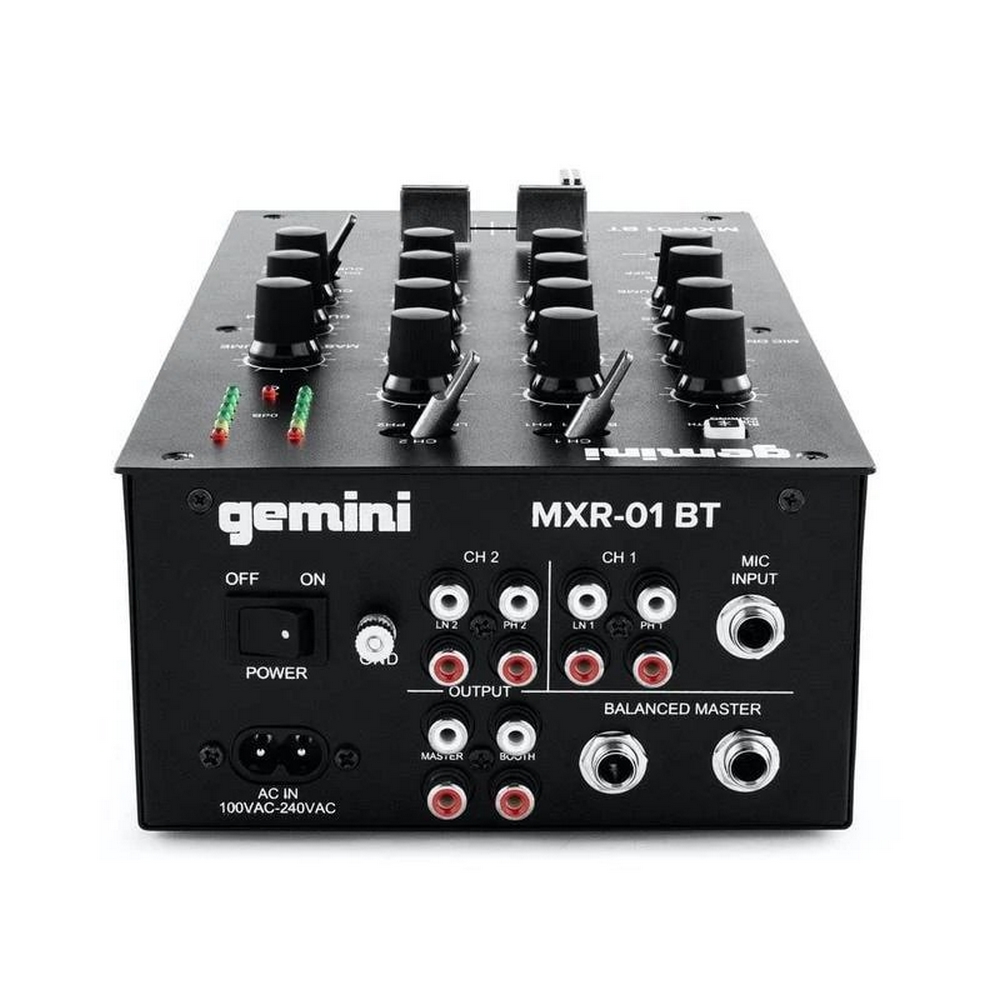 Gemini MXR-01BT  2х канальный DJ микшер с Bluetooth