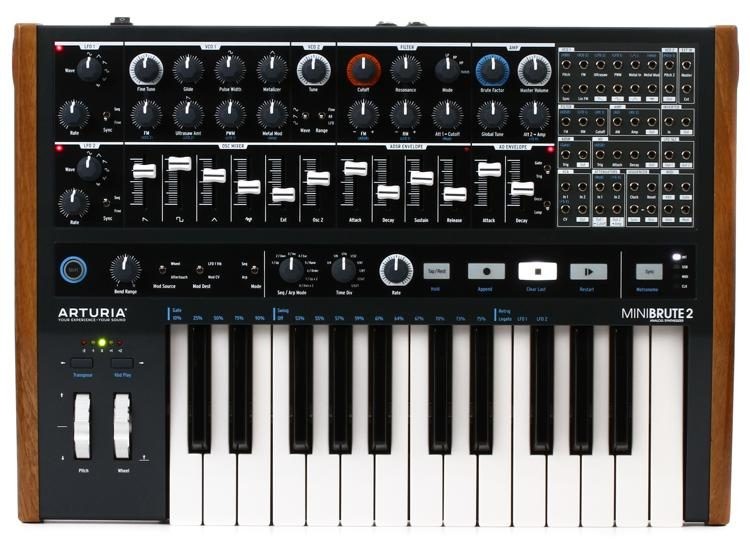 Arturia MiniBrute 2 монофонический аналоговый синтезатор, 25 клавиш