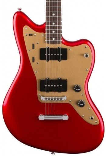 Fender Squier DLX Jazzmaster Candy Apple Red ST электрогитара, стоптейл, цвет красный