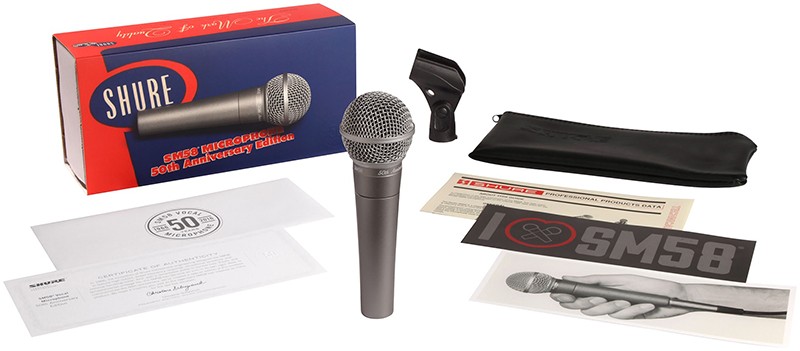 Shure SM58-50A динамический кардиоидный вокальный микрофон