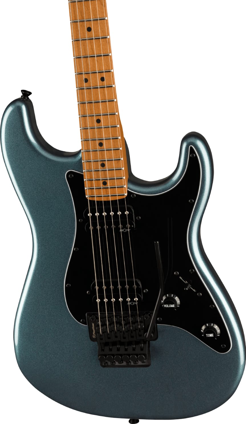 Fender Squier Contemporary Stratocaster HH FR Gunmetal Metallic электрогитара, цвет - серый