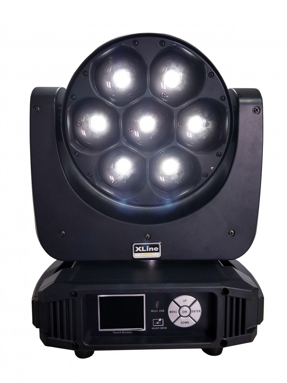 XLine Light LED Wash 0740 Z световой прибор полного вращения, 7 RGBW светодиодов 40 Вт