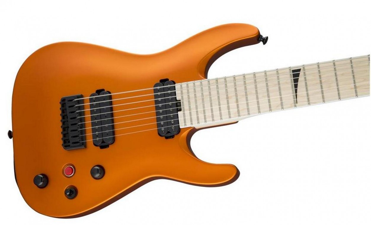 Jackson Pro DKA8M Satin Orange Blaze электрогитара, серия Pro - Dinky™