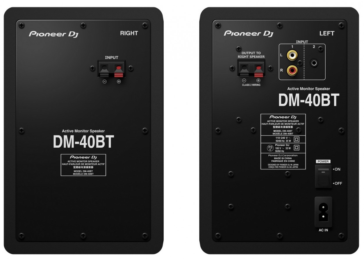 Pioneer DM-40BT студийные мониторы (пара), цвет черный